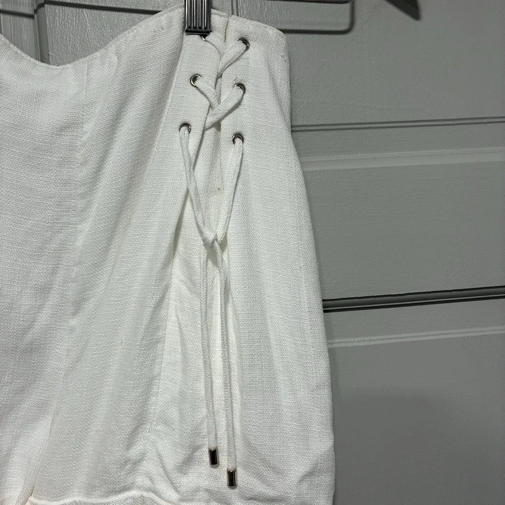 Club Monaco Womens Casual Short White 4(S) High Waist Lightweight Casual‎ Grunge - Picture 7 of 15